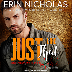 Audio: Just Like That by Erin Nicholas @ErinNicholas ‏@KarenWhitereads @TantorAudio ‏